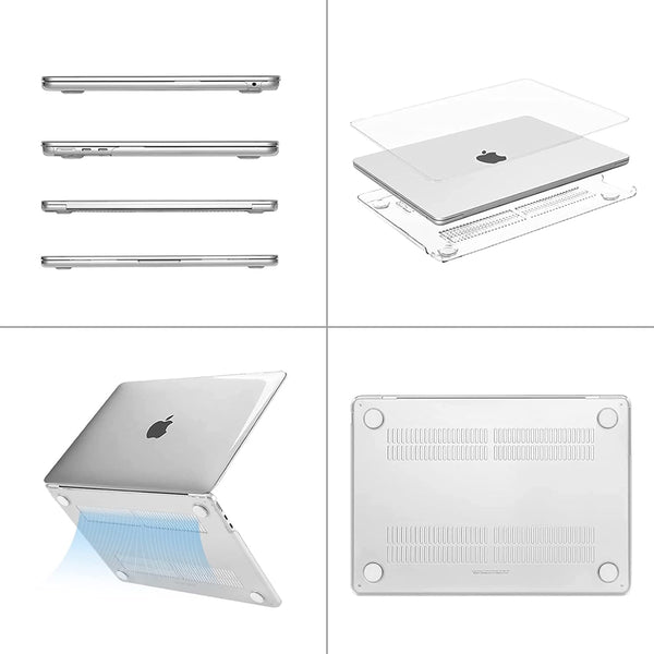 Clear Hard Case for Macbook Air 13" (2022 - 2024)