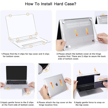 Clear Hard Case for Macbook Pro 13.3" M1 / M2 (2016 - 2022)