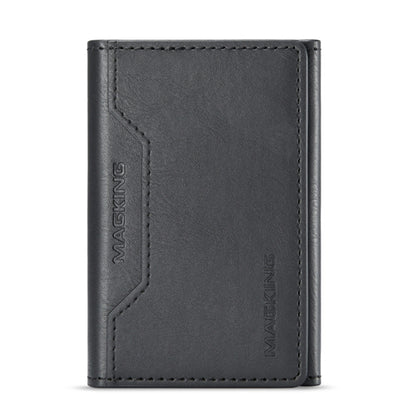 MagSafe Compatible Magnetic Leather Wallet Card Holder for iPhone
