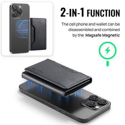 MagSafe Compatible Magnetic Leather Wallet Card Holder for iPhone