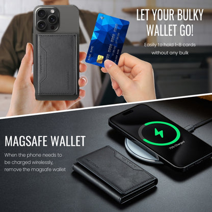MagSafe Compatible Magnetic Leather Wallet Card Holder for iPhone