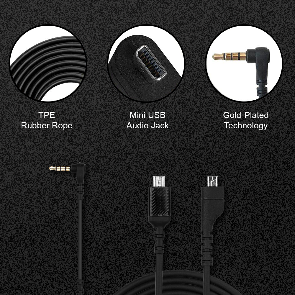 Replacement Charging & Audio Cable for SteelSeries Arctis 5
