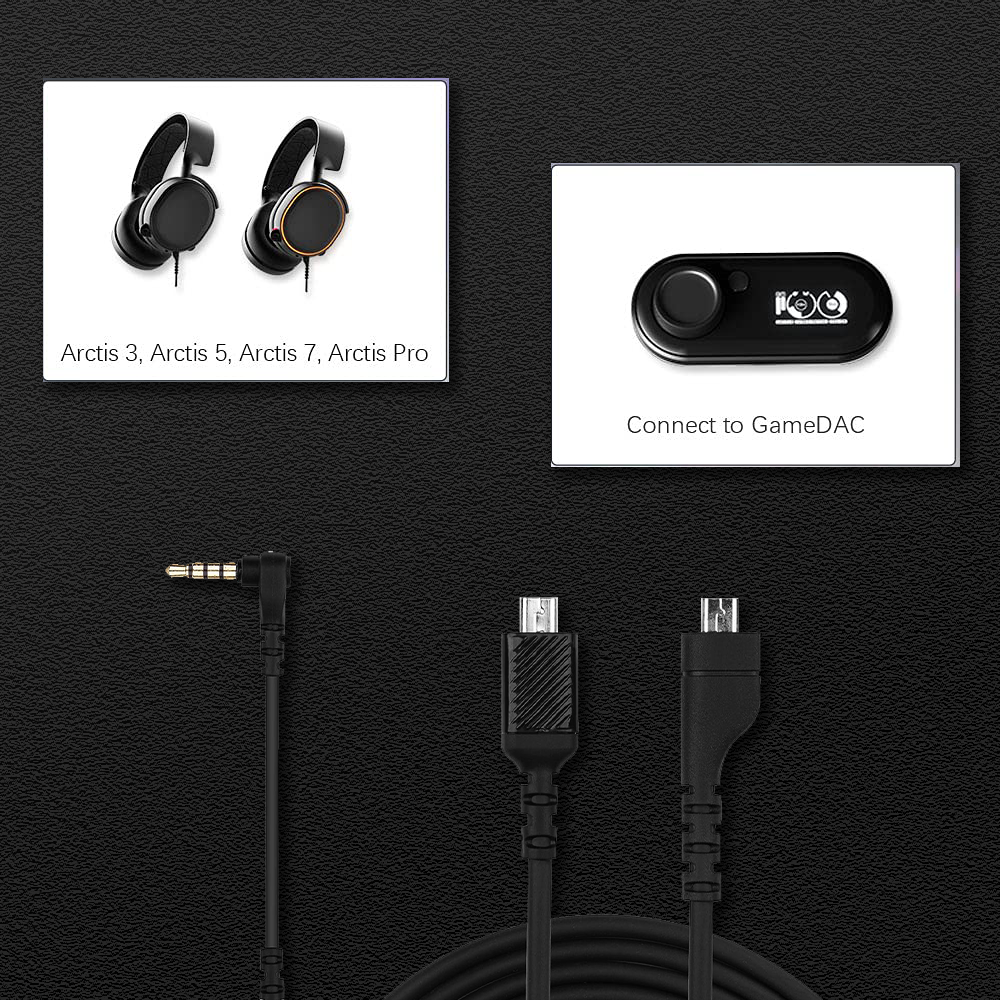 Replacement Charging & Audio Cable for SteelSeries Arctis 5
