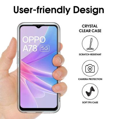 Clear Gel Case for OPPO A78 5G