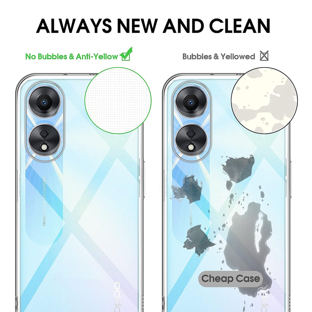 Clear Gel Case for OPPO A78 5G