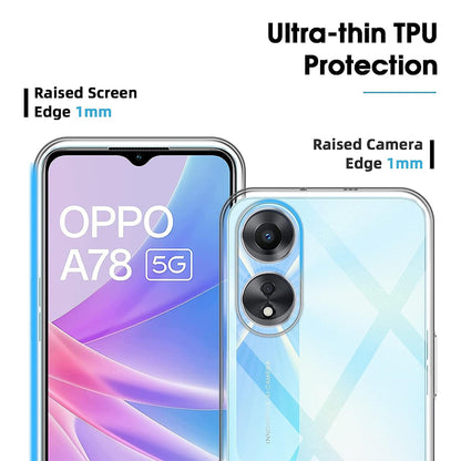 Clear Gel Case for OPPO A78 5G