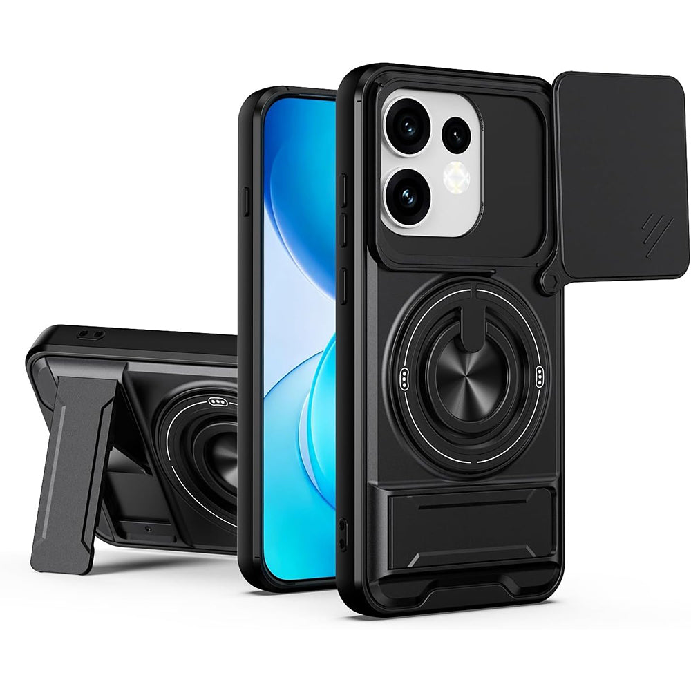 Magsafe Compatible Tough Ring Stand Case for Oppo Reno 16 Pro