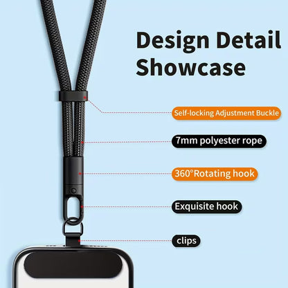 Phone Lanyard Wrist Strap – Adjustable, Anti‑Drop/Anti‑Theft, Slip‑Resistant