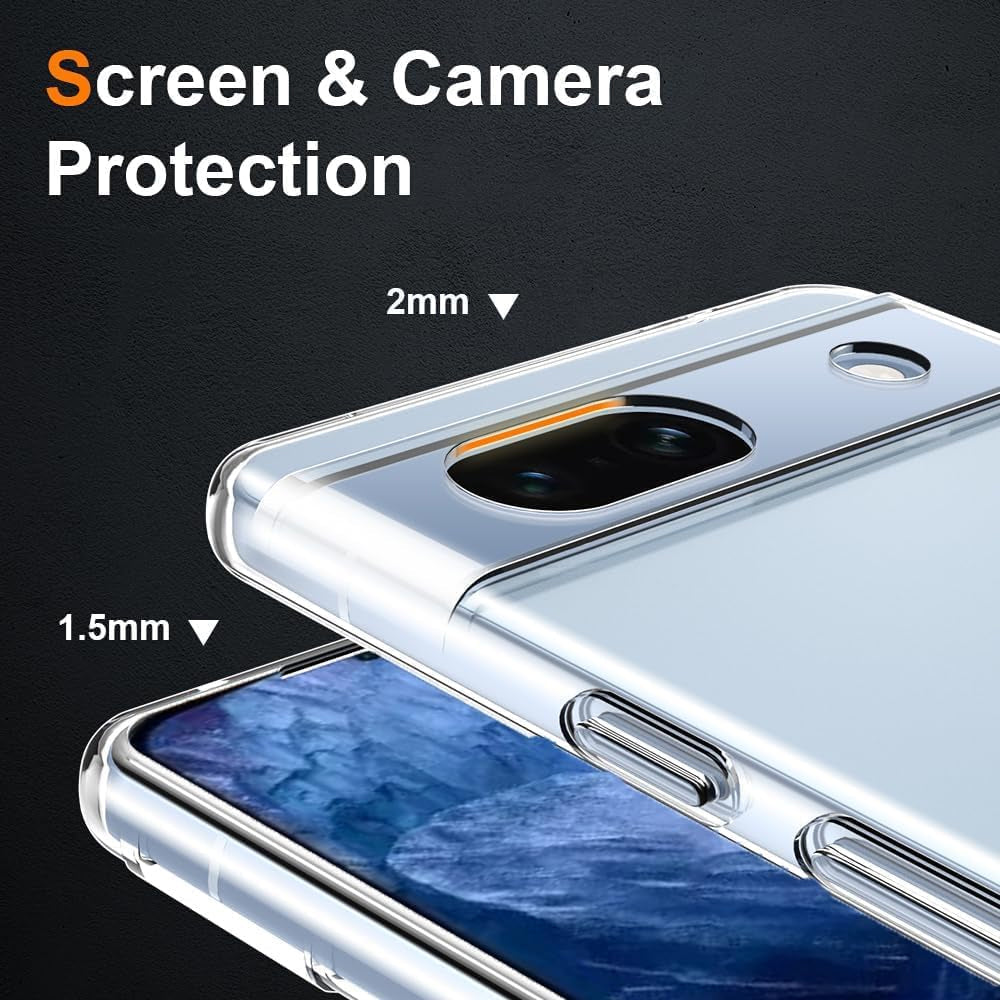 Clear Gel Thin Case for Google Pixel 8a