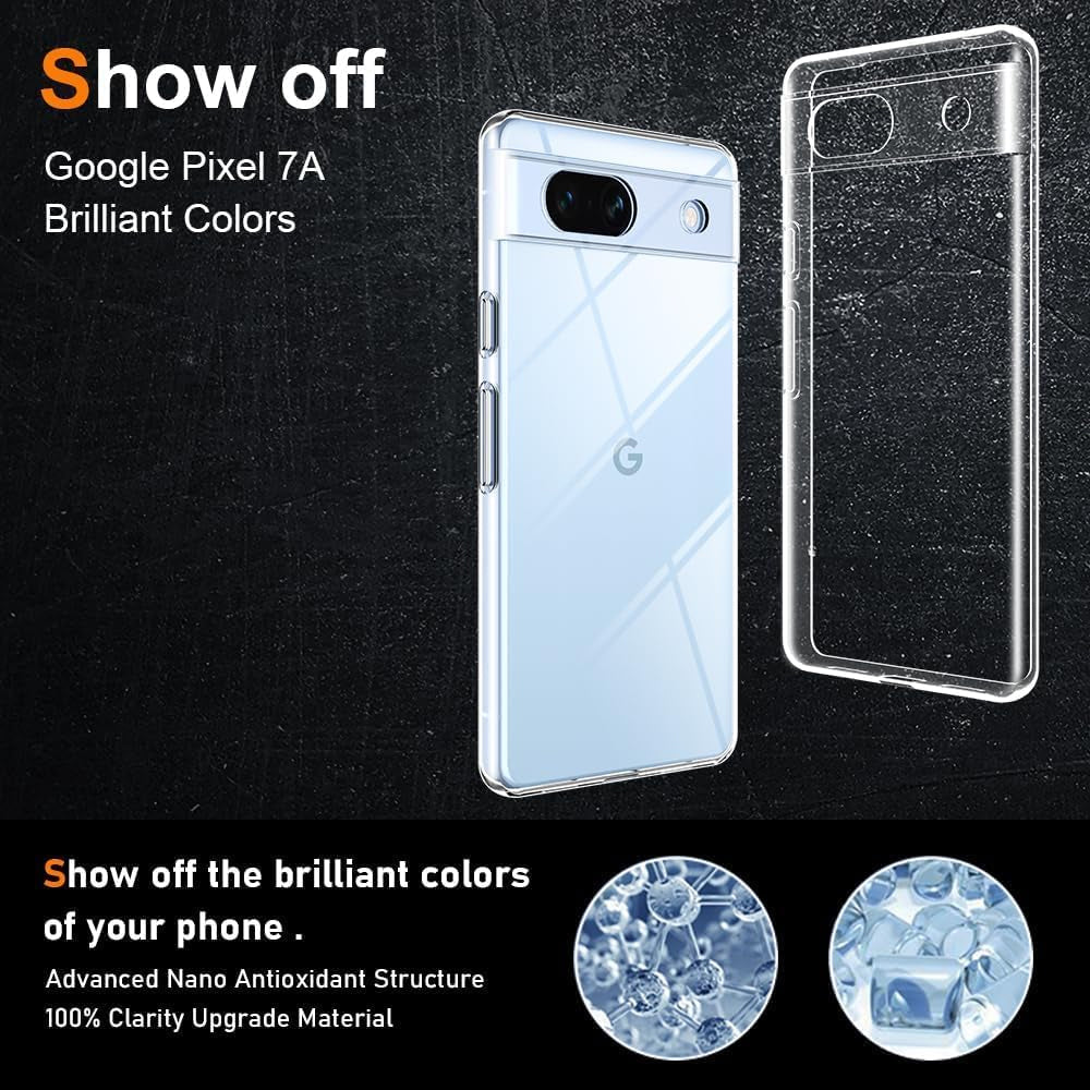 Clear Gel Thin Case for Google Pixel 8a