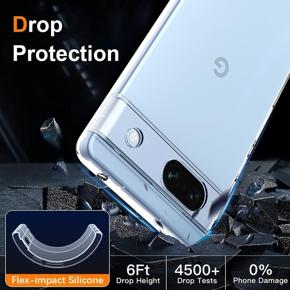 Clear Gel Thin Case for Google Pixel 8a
