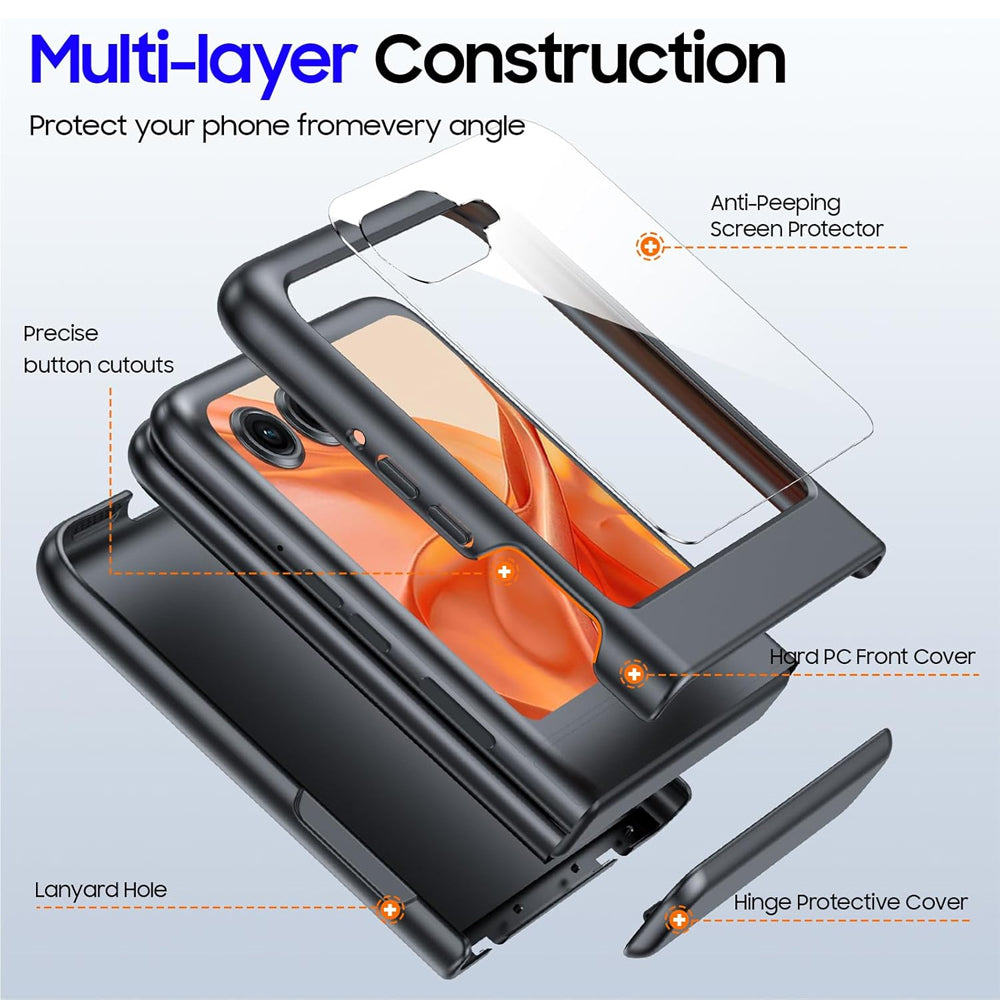 Hinge Protection Flip Case for Motorola Razr 50 Ultra