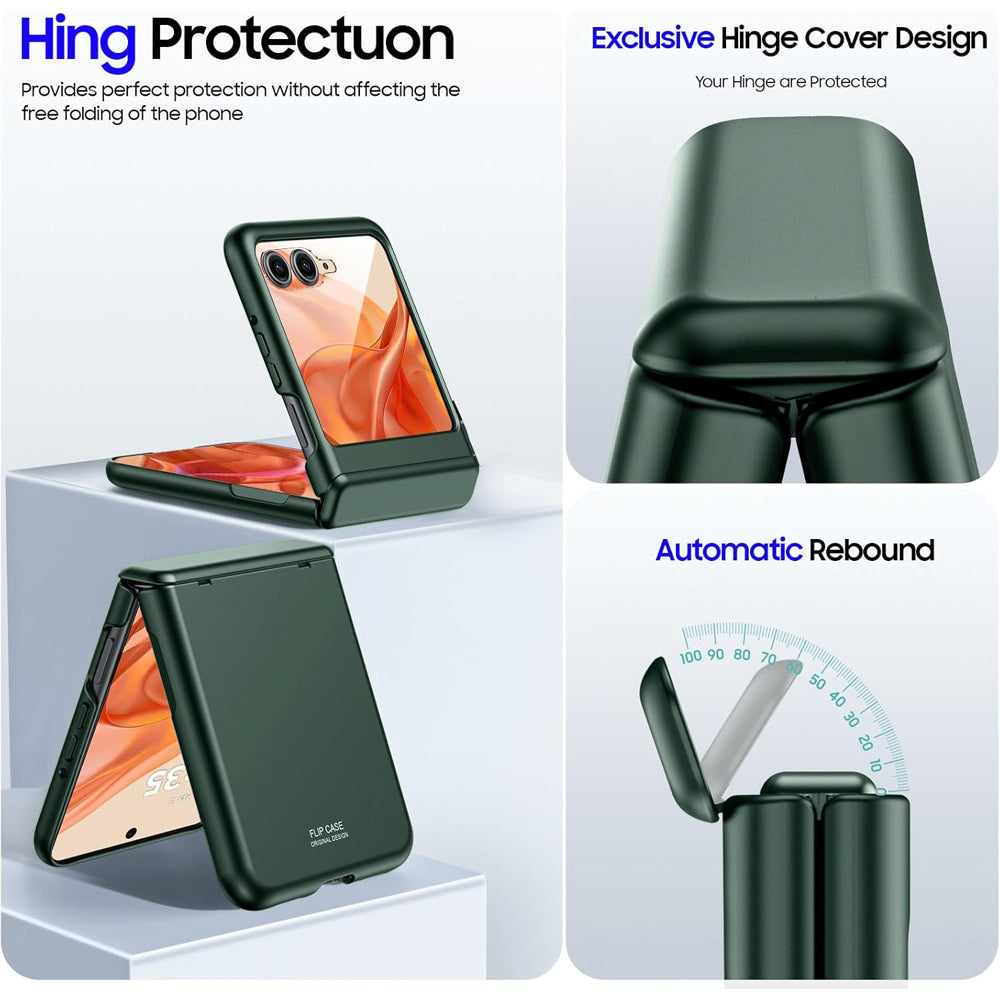 Hinge Protection Flip Case for Motorola Razr 50 Ultra