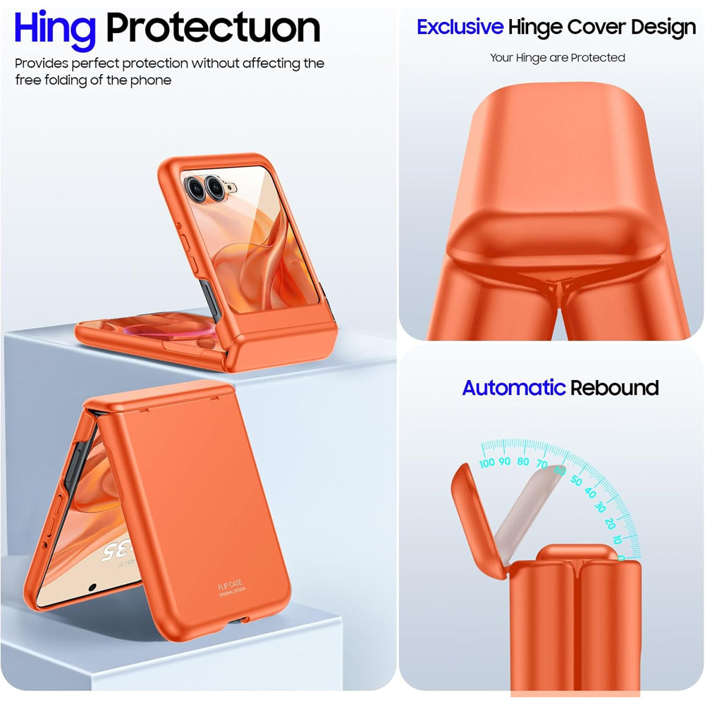 Hinge Protection Flip Case for Motorola Razr 50 Ultra