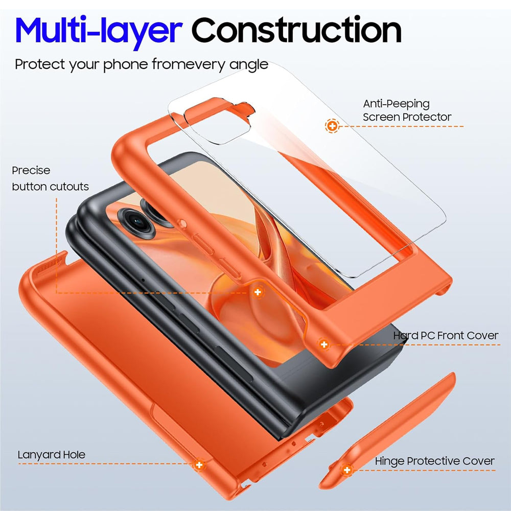 Hinge Protection Flip Case for Motorola Razr 50 Ultra