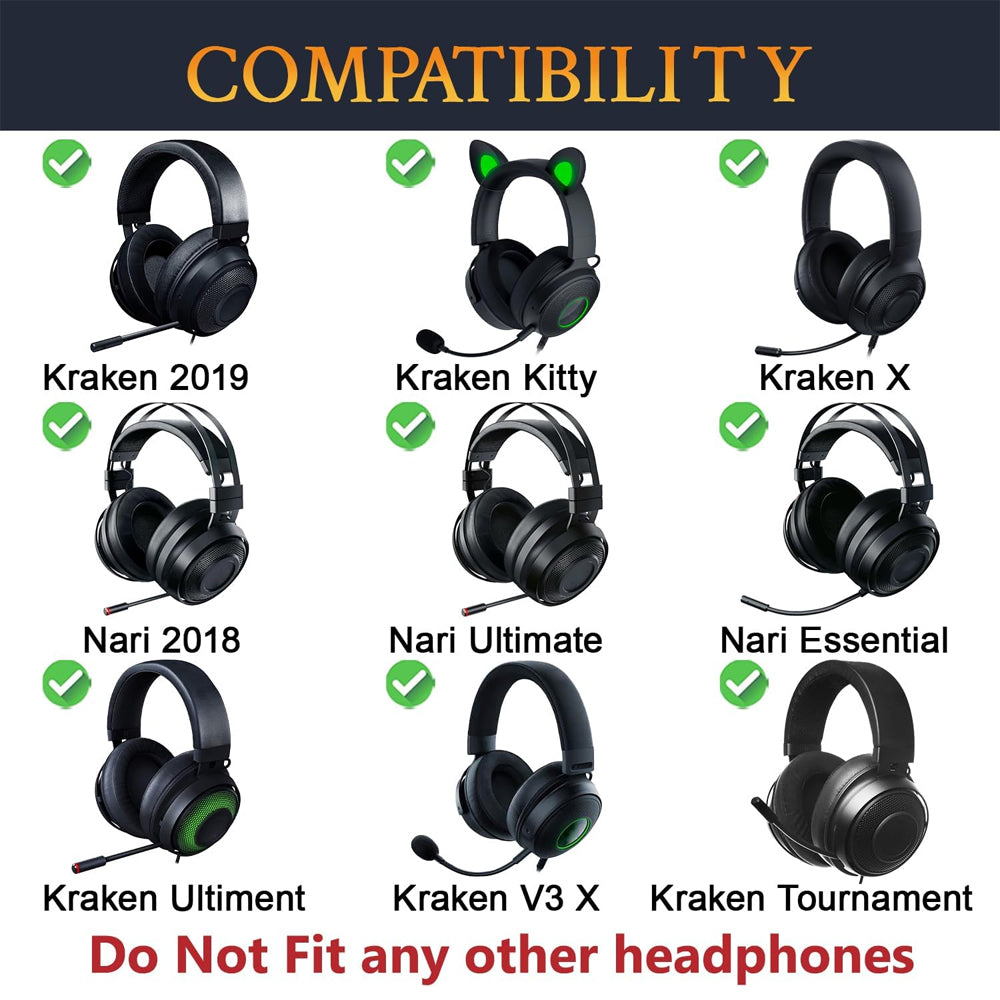 Earphone Pad Replacements for Razer Nari Essential