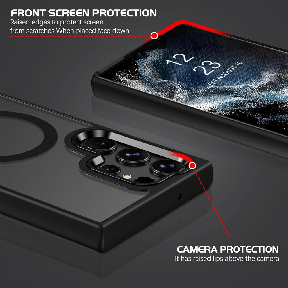 Matte Magsafe Compatible Case for Samsung Galaxy S22 Ultra