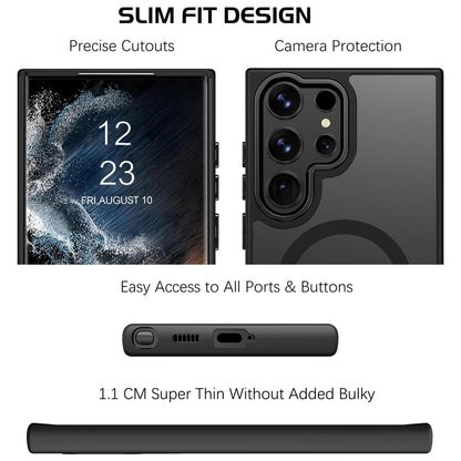 Matte Magsafe Compatible Case for Samsung Galaxy S22 Ultra