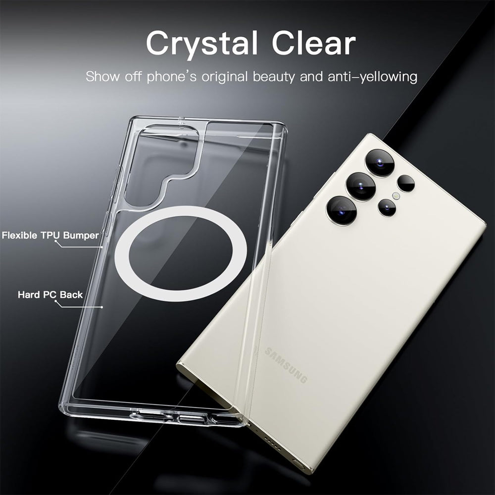 Clear Thin Magsafe Compatible Case for Samsung Galaxy S23 Ultra