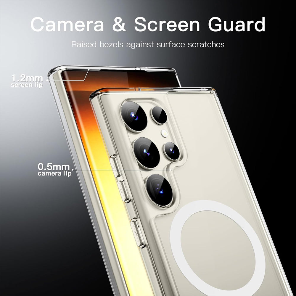 Clear Thin Magsafe Compatible Case for Samsung Galaxy S23 Ultra