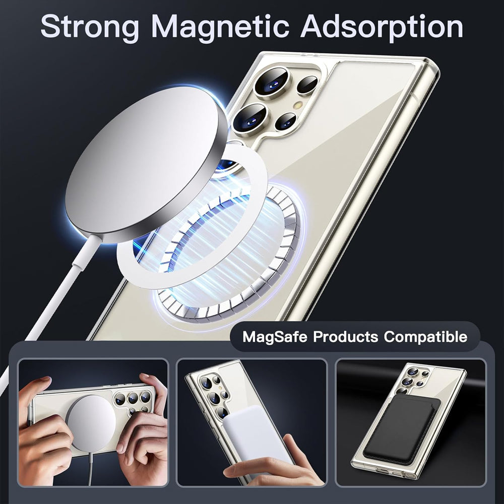 Clear Thin Magsafe Compatible Case for Samsung Galaxy S23 Ultra