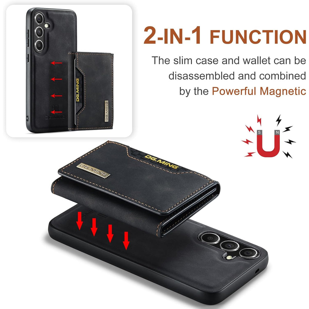 Magnetic Detachable Leather Wallet Case for Samsung Galaxy S24 FE