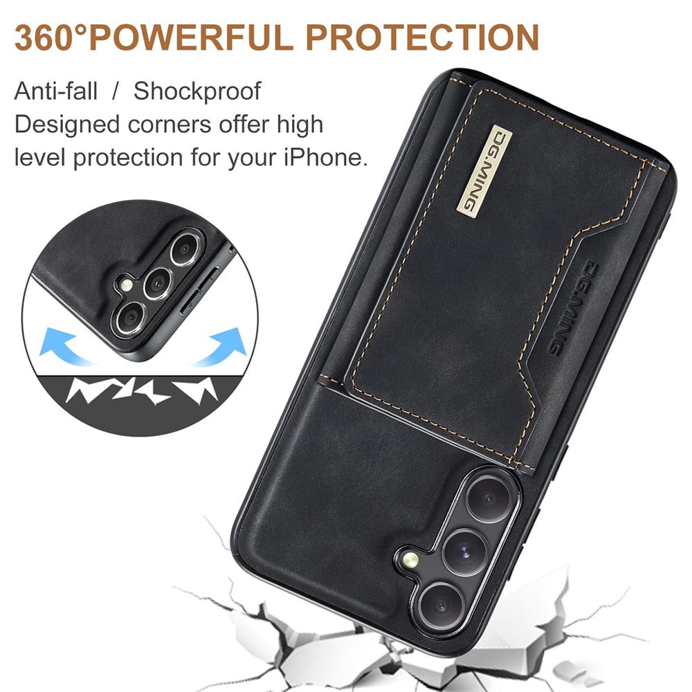 Magnetic Detachable Leather Wallet Case for Samsung Galaxy S24 FE