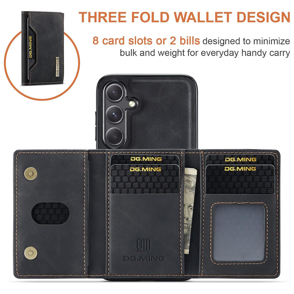 Magnetic Detachable Leather Wallet Case for Samsung Galaxy S24 FE