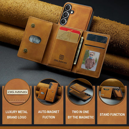 Magnetic Detachable Leather Wallet Case for Samsung Galaxy S24 FE