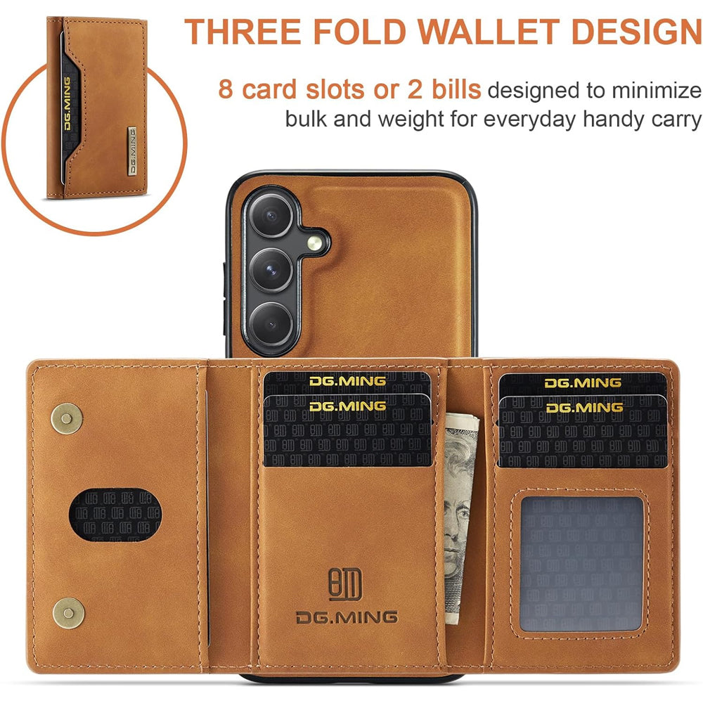 Magnetic Detachable Leather Wallet Case for Samsung Galaxy S24 FE