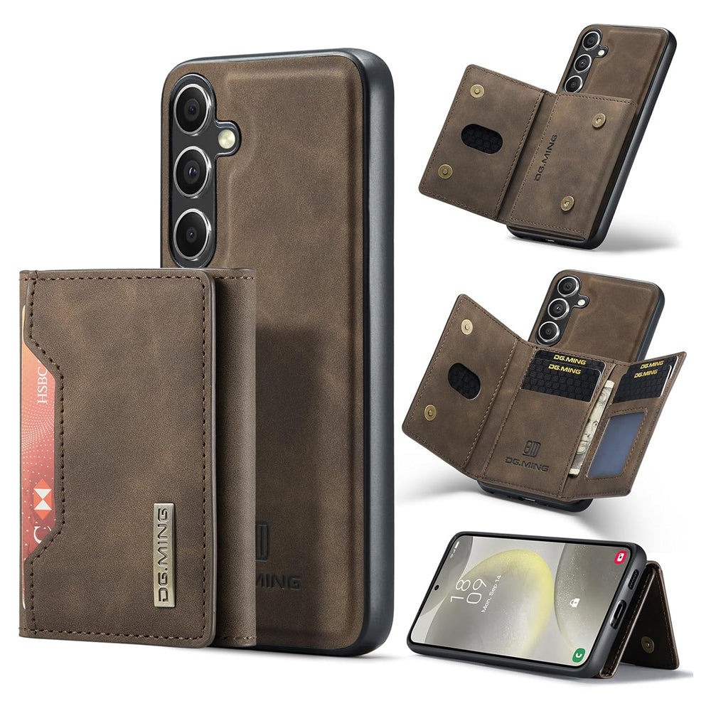Magnetic Detachable Leather Wallet Case for Samsung Galaxy S24 FE