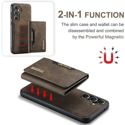 Magnetic Detachable Leather Wallet Case for Samsung Galaxy S24 FE