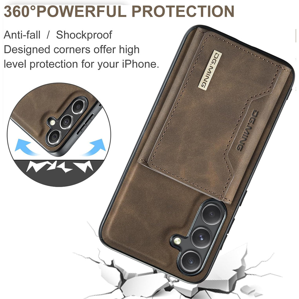 Magnetic Detachable Leather Wallet Case for Samsung Galaxy S24 FE