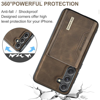 Magnetic Detachable Leather Wallet Case for Samsung Galaxy S24 FE