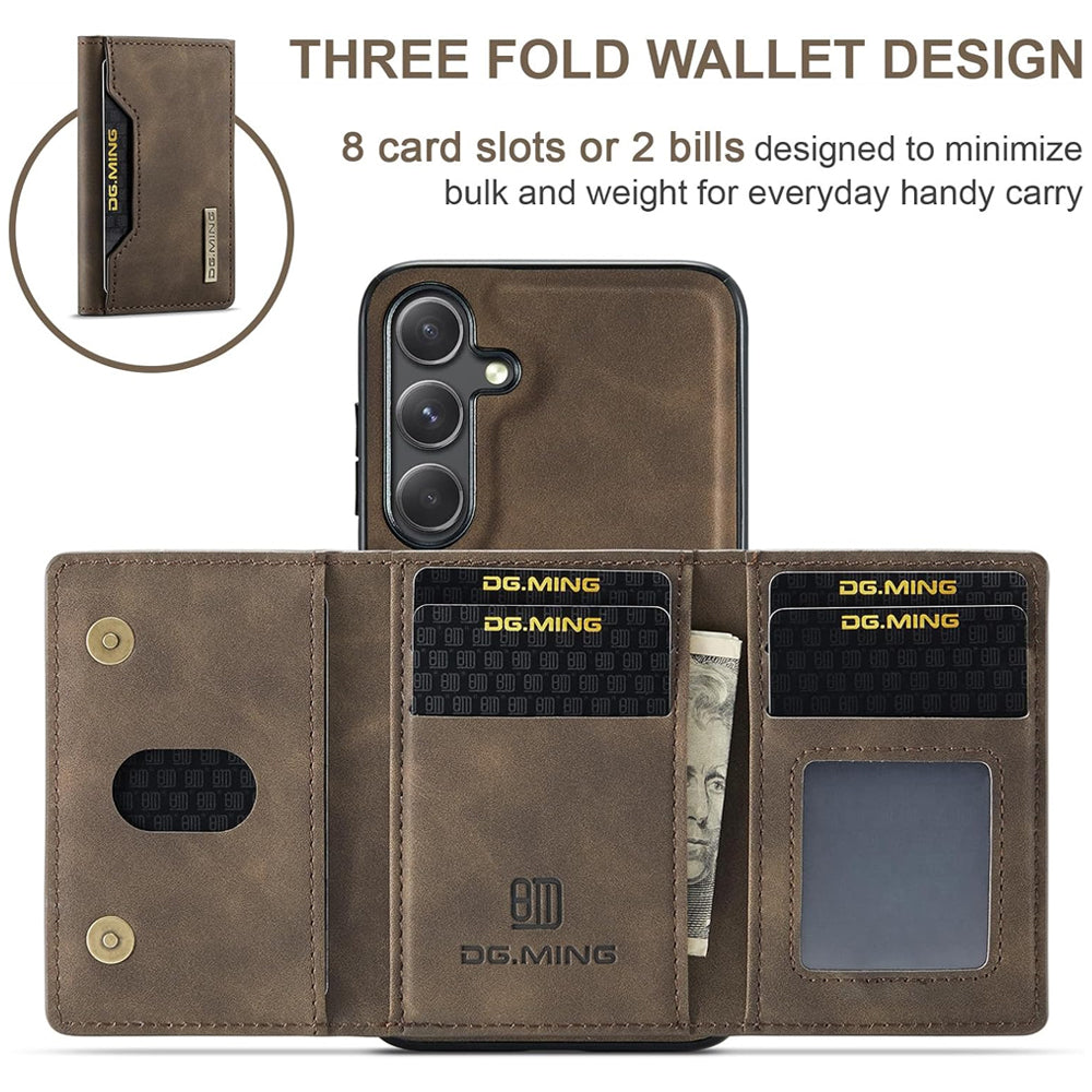 Magnetic Detachable Leather Wallet Case for Samsung Galaxy S24 FE