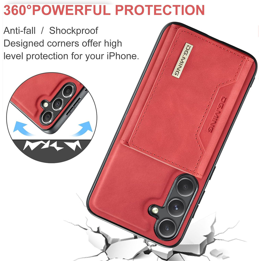Magnetic Detachable Leather Wallet Case for Samsung Galaxy S24 FE