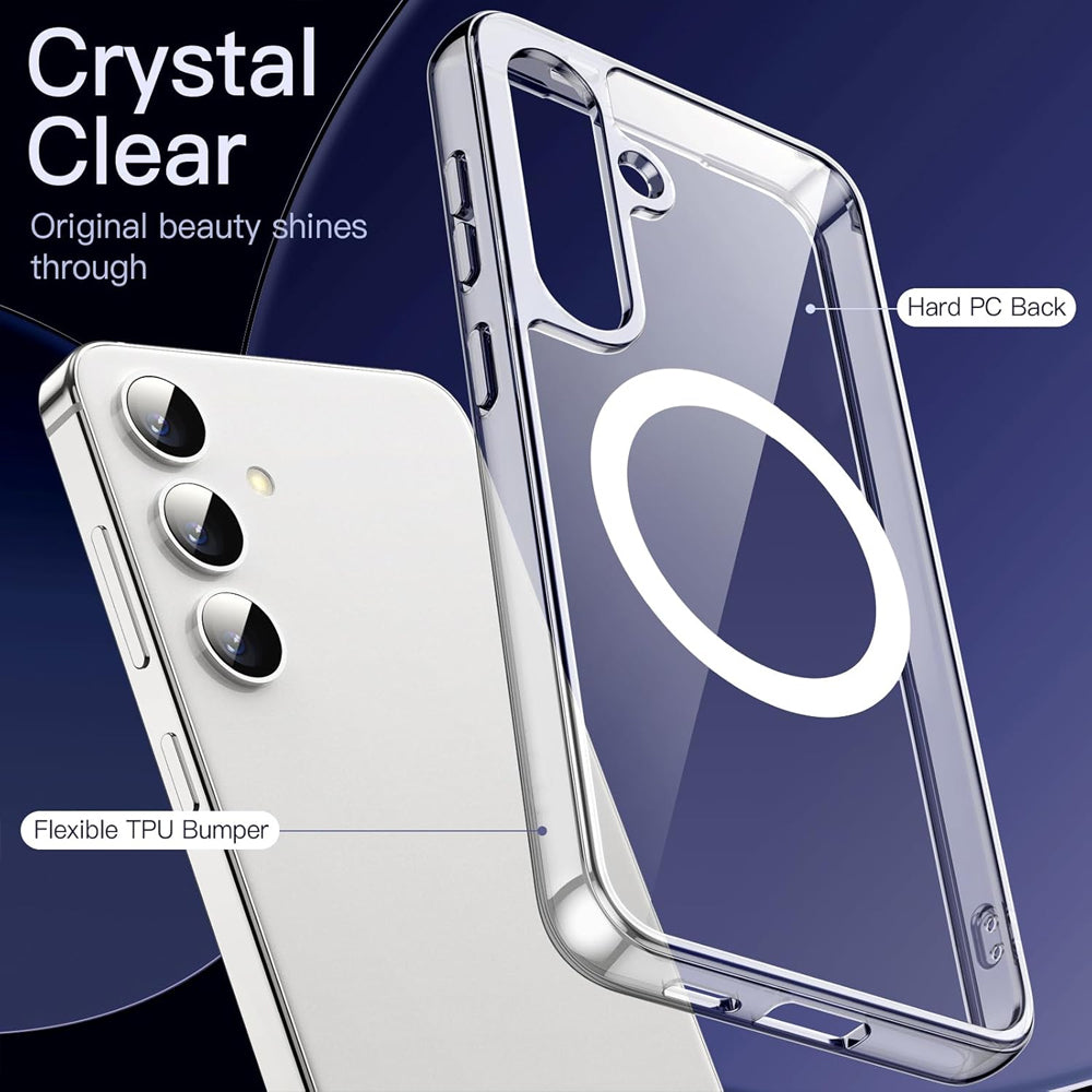 Clear Thin Magsafe Compatible Case for Samsung Galaxy S24