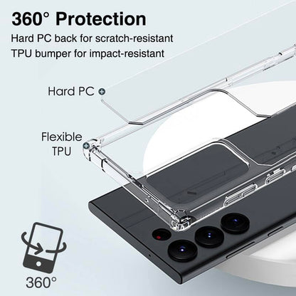 Samsung S25 Ultra case Clear cover Bumper tough