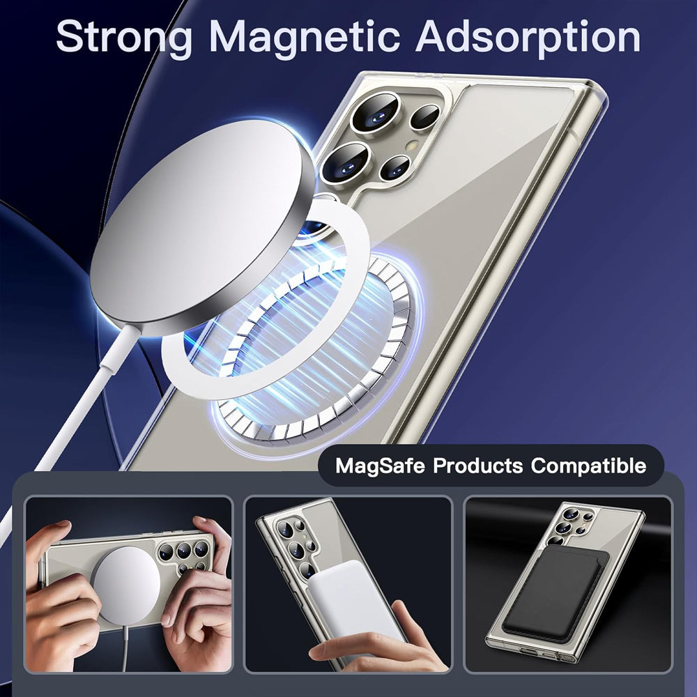 Clear Thin Magsafe Compatible Case for Samsung Galaxy S24 Ultra
