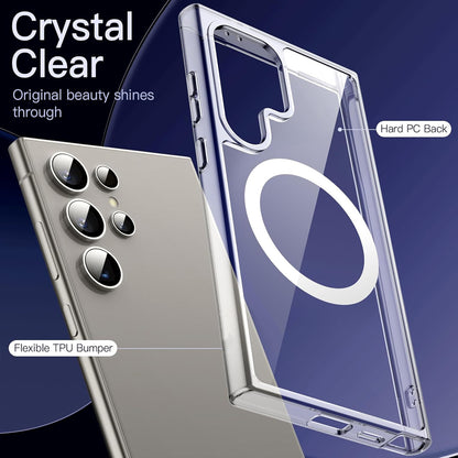 Clear Thin Magsafe Compatible Case for Samsung Galaxy S24 Ultra