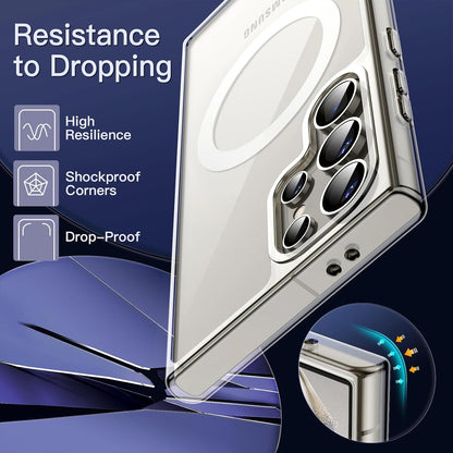 Clear Thin Magsafe Compatible Case for Samsung Galaxy S24 Ultra