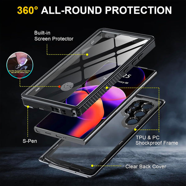 Samsung S24 Ultra Waterproof case Tough cover Redpepper