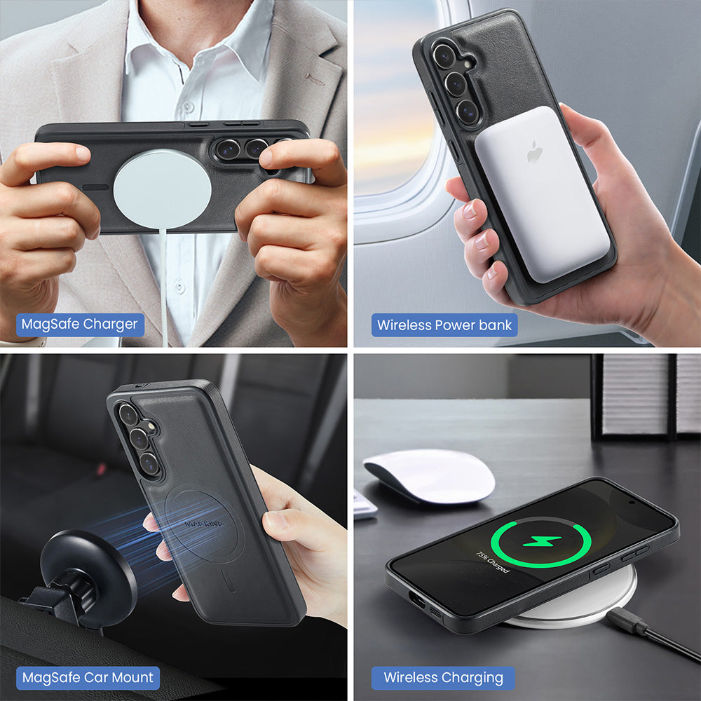 Magsafe Compatible Wallet Case for Samsung Galaxy S25 FE