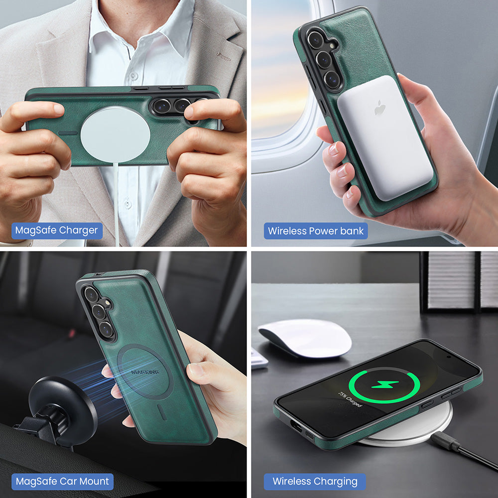 Magsafe Compatible Wallet Case for Samsung Galaxy S25 FE