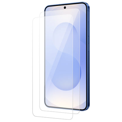 (New Pull tab) Samsung Galaxy S25 Tempered Glass Screen Protector [2-Pack] with Easy Alignment Frame – Clear, Premium by SwiftShield