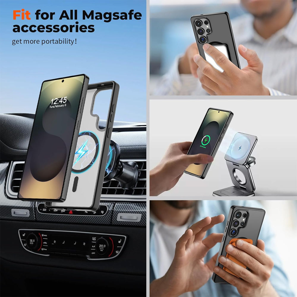 Matte Magnetic Case for Samsung Galaxy S25 Ultra