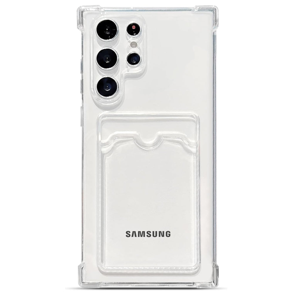 Clear Card Wallet Case for Samsung Galaxy S25 Ultra