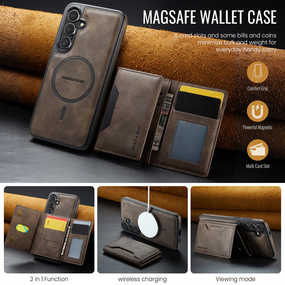 Magsafe Compatible Wallet Case for Samsung Galaxy S26