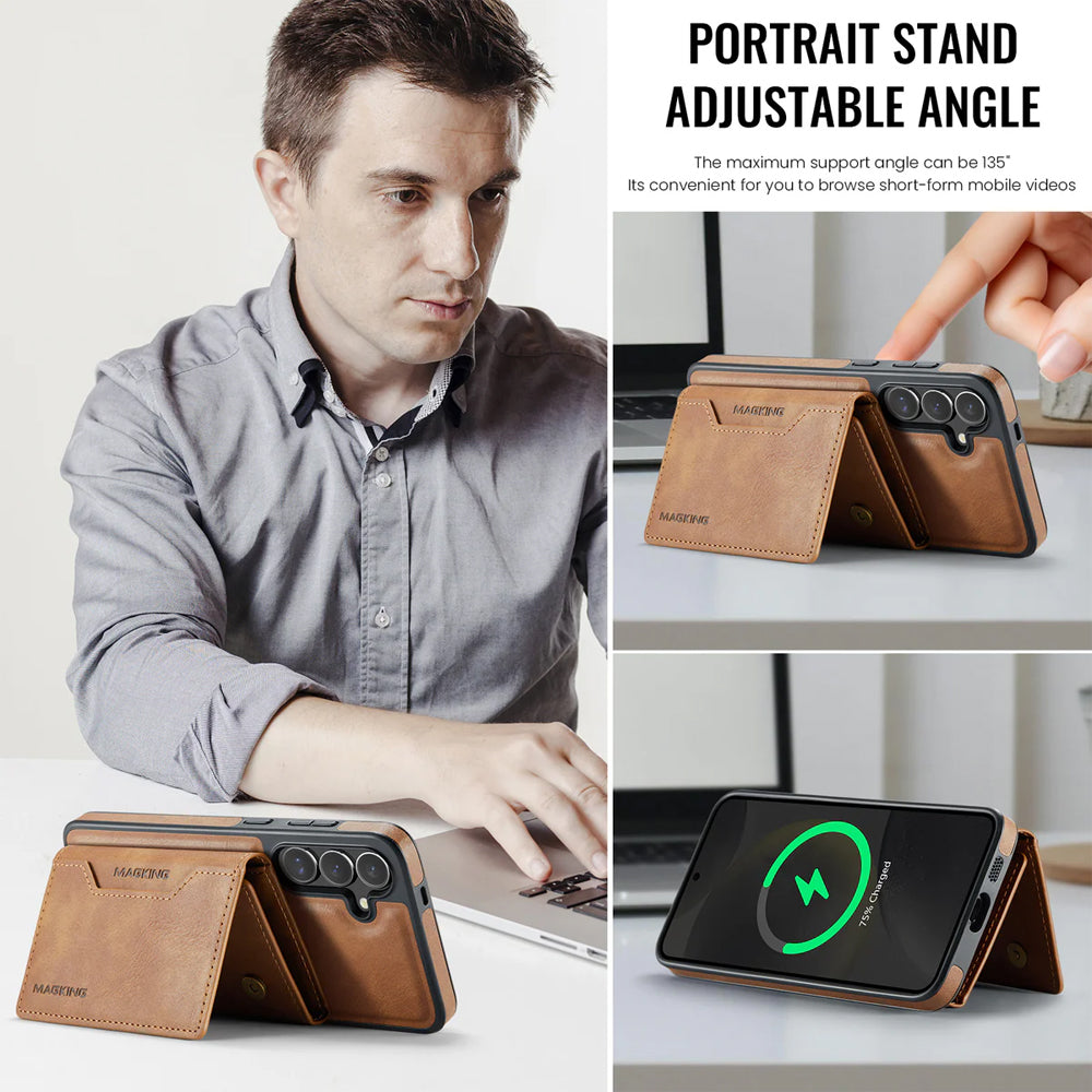 Magsafe Compatible Wallet Case for Samsung Galaxy S26