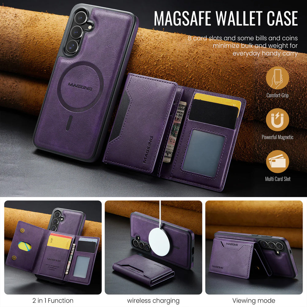 Magsafe Compatible Wallet Case for Samsung Galaxy S26